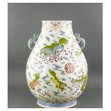 Large Chinese Famille Rose Porcelain Vase Qianlong