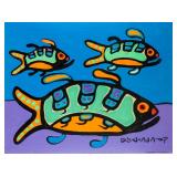 Norval Morrisseau Canadian Acrylic on Panel C.1976