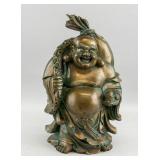 Chinese Bronze Cast Happy Buddha Statue