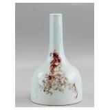 Chinese Copper Red Porcelain Vase with Kangxi Mark