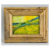 Gouache Board Landscape Style of Vincent Van Gogh