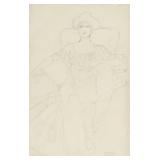 Gustav Klimt Austrian Symbolist Graphite on Paper