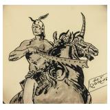 Alex Raymond American Pop Mixed Media on Paper