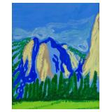 David Hockney British Pop Art Oil on Paper