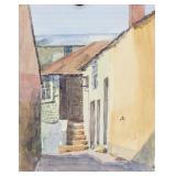 Winifred Nicholson UK 1893-1981 Watercolor Street