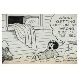 Ernie Bushmiller American Pop Art Ink on Paper