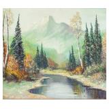 P. Hyttinen Canadian oil on board Mountain