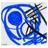 Liubov Popova Russian Cubo-Futurist Oil on Canvas