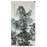 Liang Shiyu b.1945 Chinese Watercolor Landscape