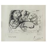 Pablo Picasso Linocut 172/200 Inscribed COA 1972