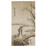 Shen Xinhai Chinese 1855-1941 Watercolor Scroll