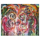 Cy Twombly American Abstract Mixed Media on Canvas