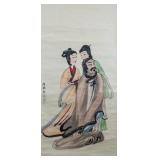 Fu Baoshi 1904-1965 Chinese Watercolor Scroll