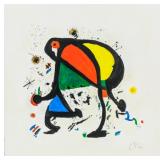 Joan Miro Spanish Surrealist Mixed Media Signed