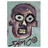 Jean-Michel Basquiat Neo-Expressionist Mixed Media