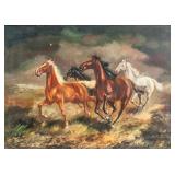 German Oil on Canvas Signed H. Riedmann