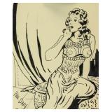 Phil Davis American Pop Art Ink on Paper