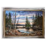 Canadian Oil on Board Landscape George Fletcher