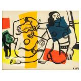 Fernand Leger French Cubist Mixed Media on Paper