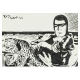 Tony Chan American Pop Art Ink on Paper