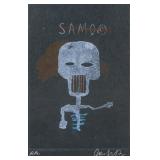 Jean-Michel Basquiat American Pop Art Linocut PA