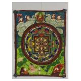 Tibetan Tanka Mandala Painting on Cloth