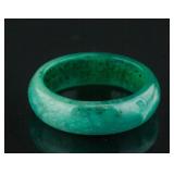 Chinese Green Hardstone Ring