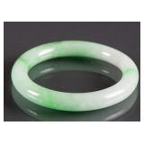Fine Chinese Emerald Green Jadeite Bangle