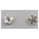 14K Gold 0.1 ct Diamond Earrings RV $400