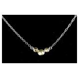 1.2 ct Yellow Diamond Necklace CRV $2400