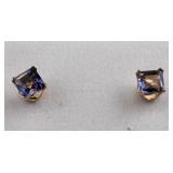 10K Gold Lolite Earrings RV $200