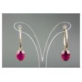 6.30ct Natural Ruby Earrings CRV $3311 CAD