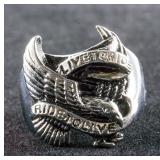 "Live to Ride, Ride to Live" Stainless Steel Ring