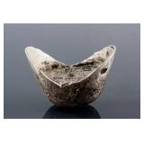 Chinese Silver Boat Money (Yuanbao) Jiaqing Mark