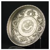 Chinese Republic Silver Coin Tray
