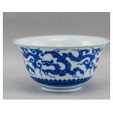 Chinese Blue and White Porcelain Bowl Kangxi MK