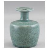 Chinese Song Ruyao Style Porcelain Vase Yuanyou MK