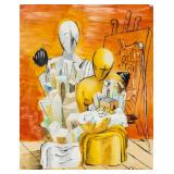 Giorgio de Chirico Italian Surrealist Tempera