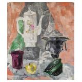 Claude Venard French Post-Cubist Oil on Paper