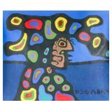 Norval Morriseau 1932-2007 Canadian Acrylic c 1975