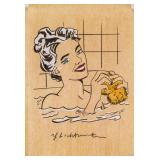 Roy Lichtenstein American Pop Mixed Media on Paper