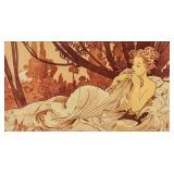 Alphonse Mucha Czech Symbolist Signed Litho 76/200