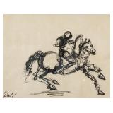 Salvador Dali Spanish Surrealist Ink on Paper