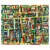 Alfred Jensen American Abstract Oil on Canvas