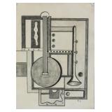 Fernand Leger French Cubist Pencil on Paper