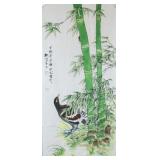 Tian Shiguang 1916-1999 Chinese Watercolor Bamboo
