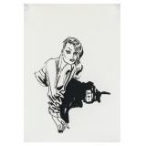 Jordi Bernet Spanish Pop Art Ink on Paper