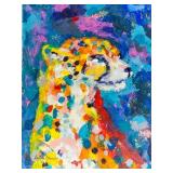 LeRoy Neiman US Pop Art Oil on Canvas Portrait