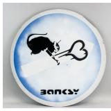 Banksy British Pop Spray-Painted Reflective Sign
