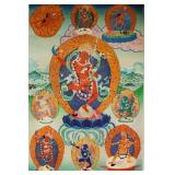 Print Tanka of Dorje Pakmo on Canvas